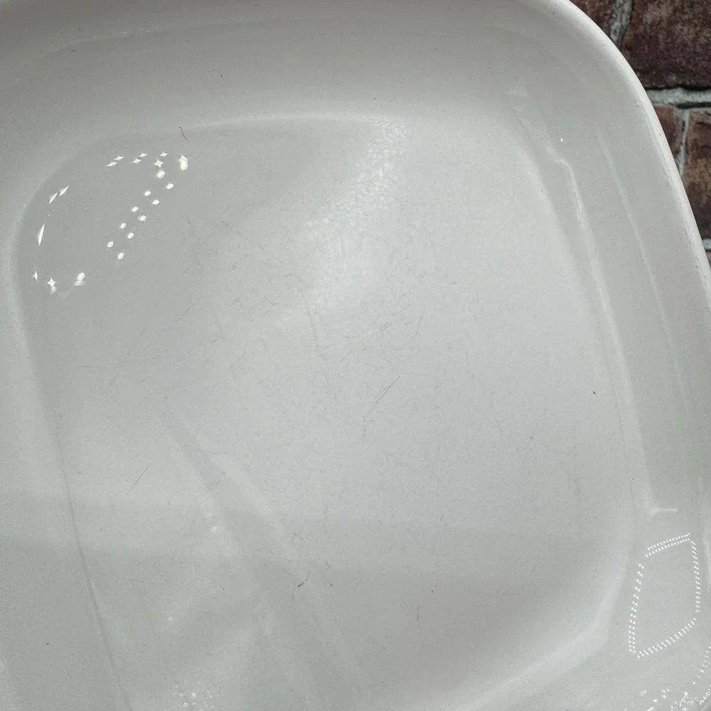 Corning Ware P-185-B Square Grab It Dishes Tab Handle Snack Plate Lot of 2  6.5
